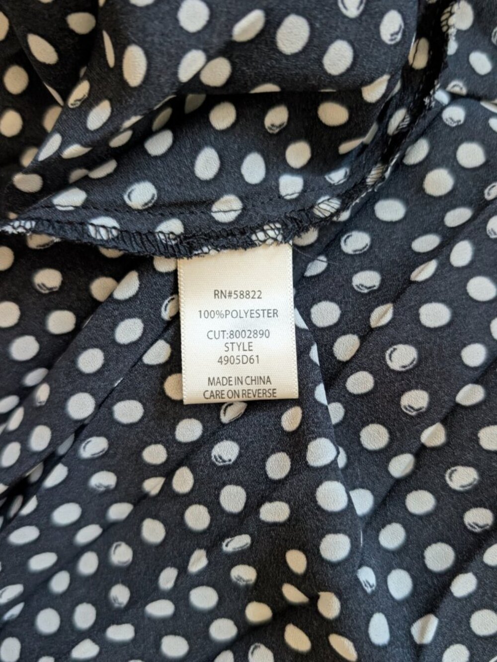 Max Studio Black and White Polka Dot Midi Dress - Picture 7 of 11